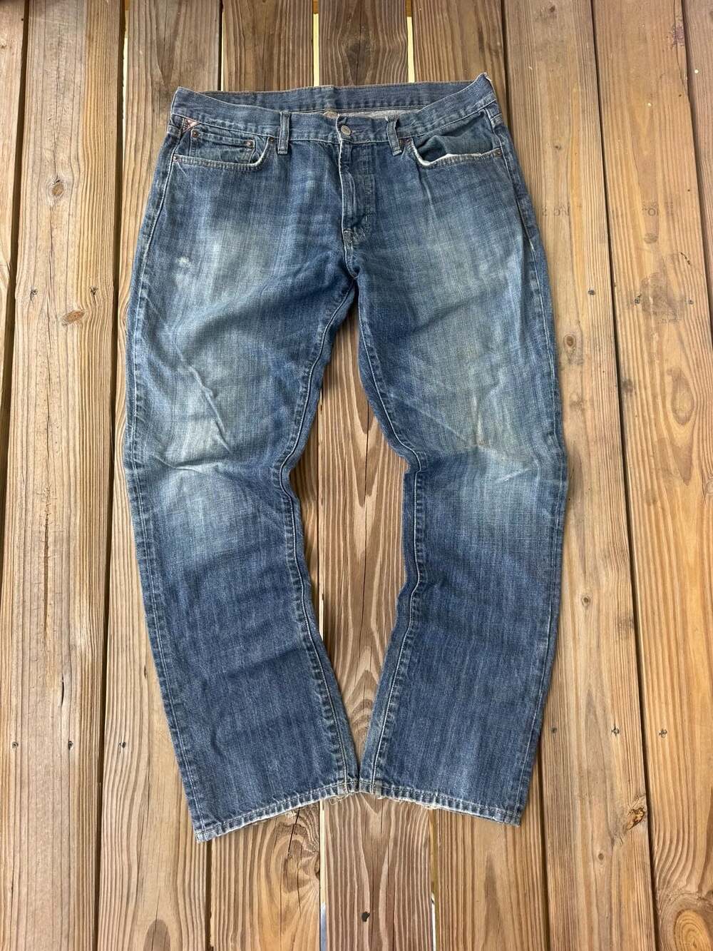 Denim & Supply Ralph Lauren Jeans Size 36x32 Blue Cotton Slouch Fit